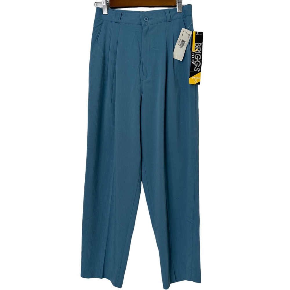 Briggs vintage Petite Cornflower Blue trouser Dress‎ Pants Sz 8